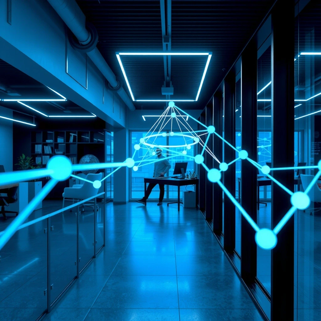 Abstract data network visualization